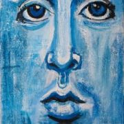 painting: Paul / Beatles in Blue