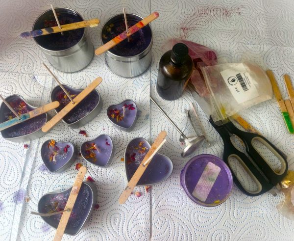 hand-made candles